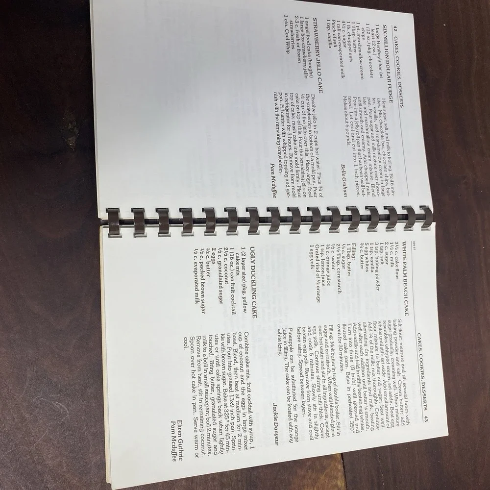 VTG Friendly Free Will Baptist Church Regional Cookbook 1982 Plastic Comb Bound